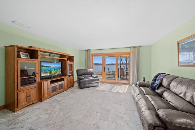 63626 Hannu Ln, Finlayson, MN 55735 - living area featuring light stone finish floors
