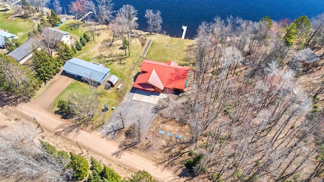 63626 Hannu Ln, Finlayson, MN 55735 - view from above of property with a large body of water