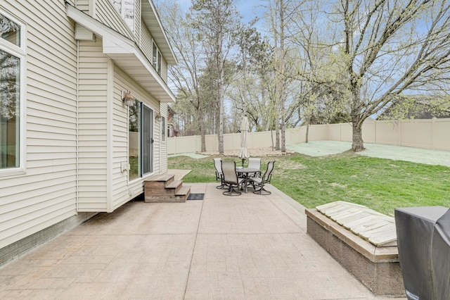 562 Hillside Dr, Prescott, WI 54021 - view of patio with outdoor dining space and entry steps
