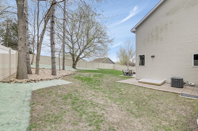 562 Hillside Dr, Prescott, WI 54021 - view of yard featuring a patio and cooling unit
