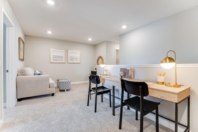 19454 136th Ave N, Rogers, MN 55374 - office area with recessed lighting, carpet flooring, and baseboards