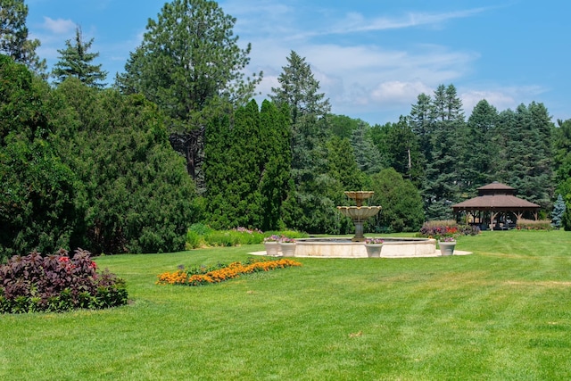 5541 70th St, Edina, MN 55439 - view of grassy yard with a gazebo