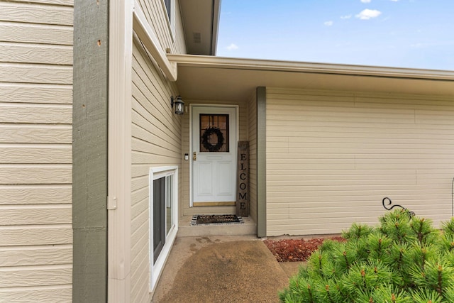 view of entrance to property