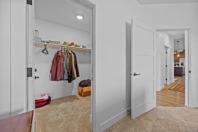 view of closet