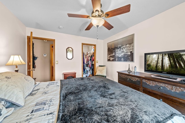 26294 3rd St W, Zimmerman, MN 55398 - bedroom with a walk in closet and ceiling fan