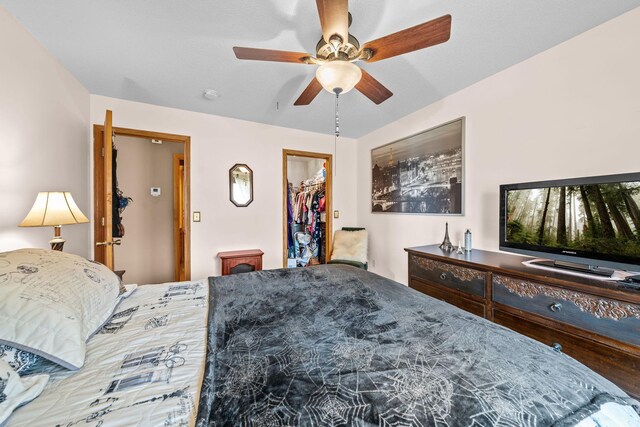 26294 3rd St W, Zimmerman, MN 55398 - bedroom featuring a walk in closet and ceiling fan