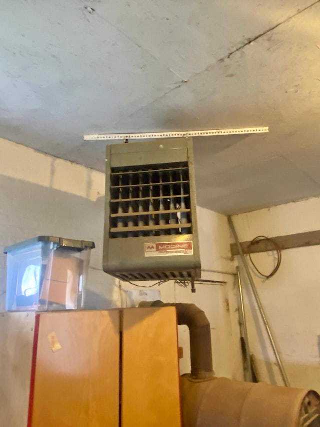 utility room with a heating unit