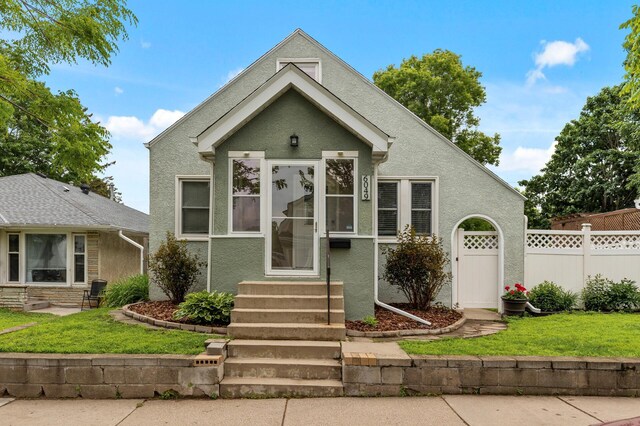 6049 Wentworth Ave, Minneapolis, MN 55419 - view of front of property with stucco siding and entry steps