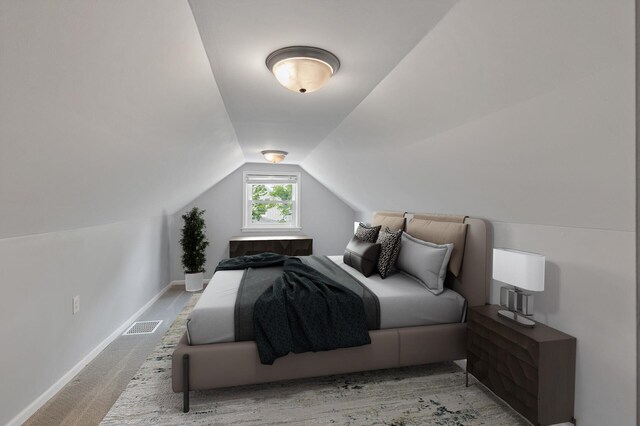 6049 Wentworth Ave, Minneapolis, MN 55419 - bedroom featuring vaulted ceiling and carpet