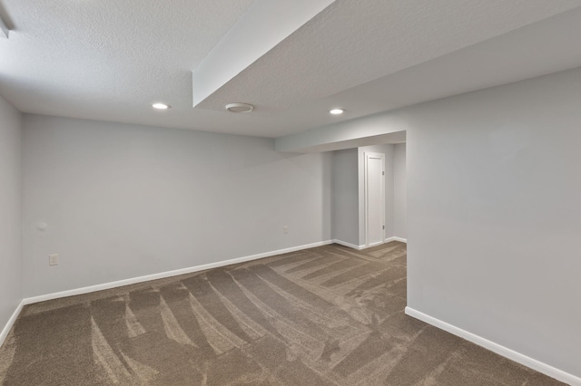 6049 Wentworth Ave, Minneapolis, MN 55419 - spare room with carpet, recessed lighting, and a textured ceiling