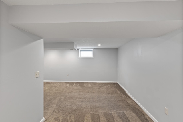 6049 Wentworth Ave, Minneapolis, MN 55419 - below grade area with carpet flooring and recessed lighting