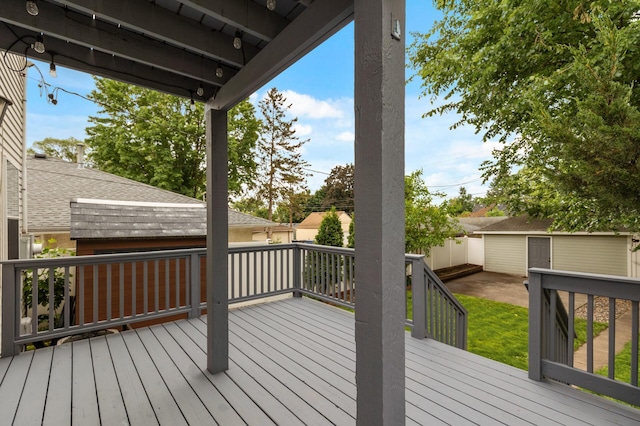 6049 Wentworth Ave, Minneapolis, MN 55419 - deck featuring an outdoor structure