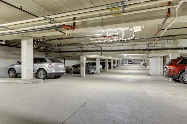 view of parking deck