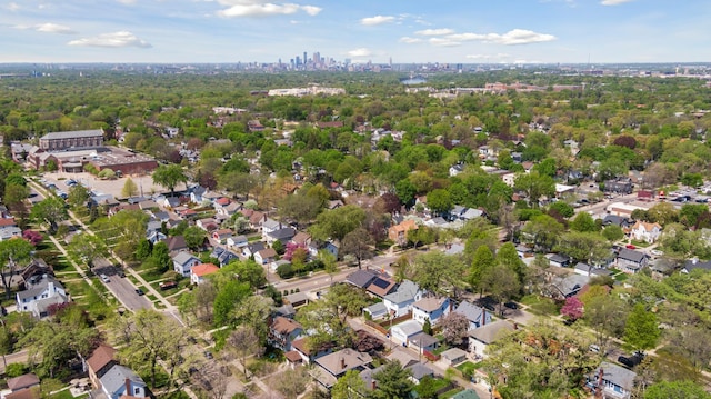 aerial view of property and surrounding area