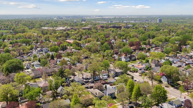 aerial perspective of suburban area