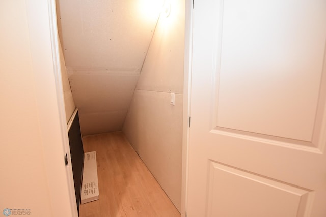 hall with light wood finished floors