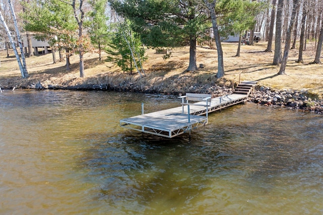 view of dock