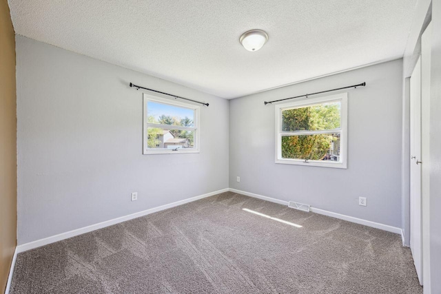 8040 Xenia Ave N, Brooklyn Park, MN 55443 - carpeted empty room featuring healthy amount of natural light, a textured ceiling, and baseboards