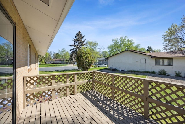 8040 Xenia Ave N, Brooklyn Park, MN 55443 - view of wooden terrace
