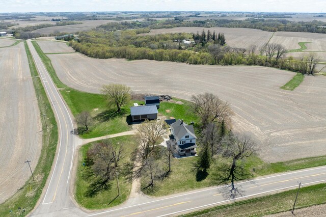 aerial view of sparsely populated area