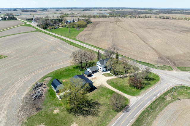aerial view of property and surrounding area with rural landscape