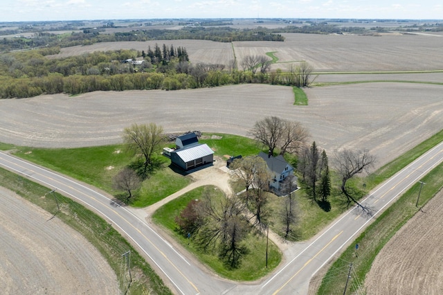 aerial view of sparsely populated area