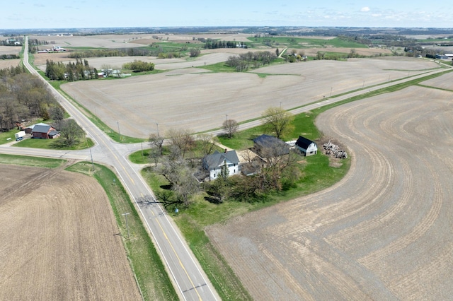 drone / aerial view featuring a rural view