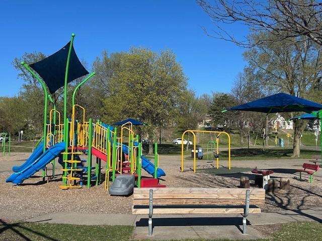 view of community jungle gym