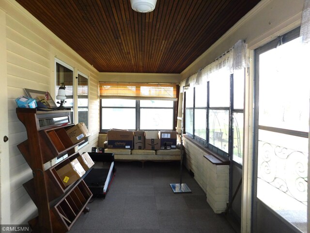 view of sunroom