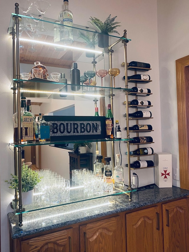 bar with a dry bar