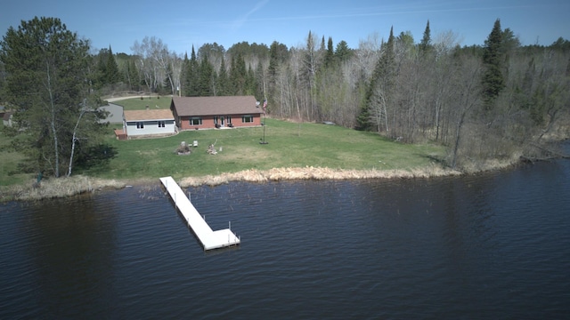 49818 Long Lake Trl, Bigfork, MN 56628 - water view with a heavily wooded area