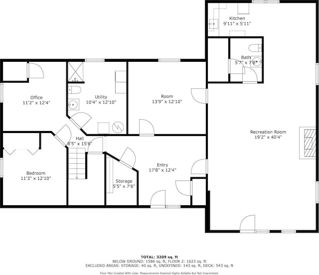 695 Pine Lake Ln, Bone Lake Twp, WI 54837 - plan