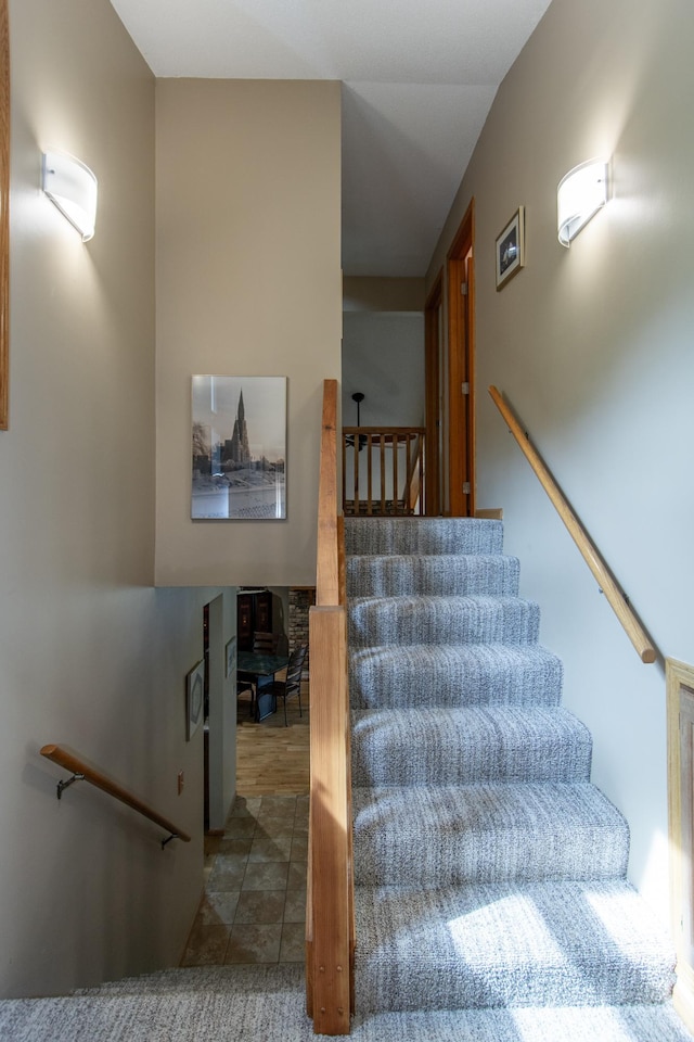 view of staircase