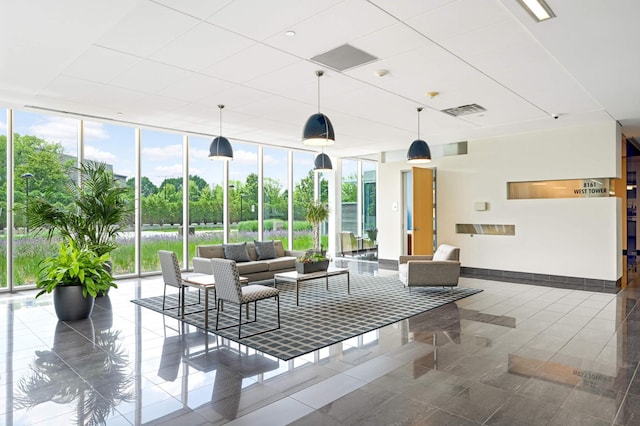 lobby featuring visible vents