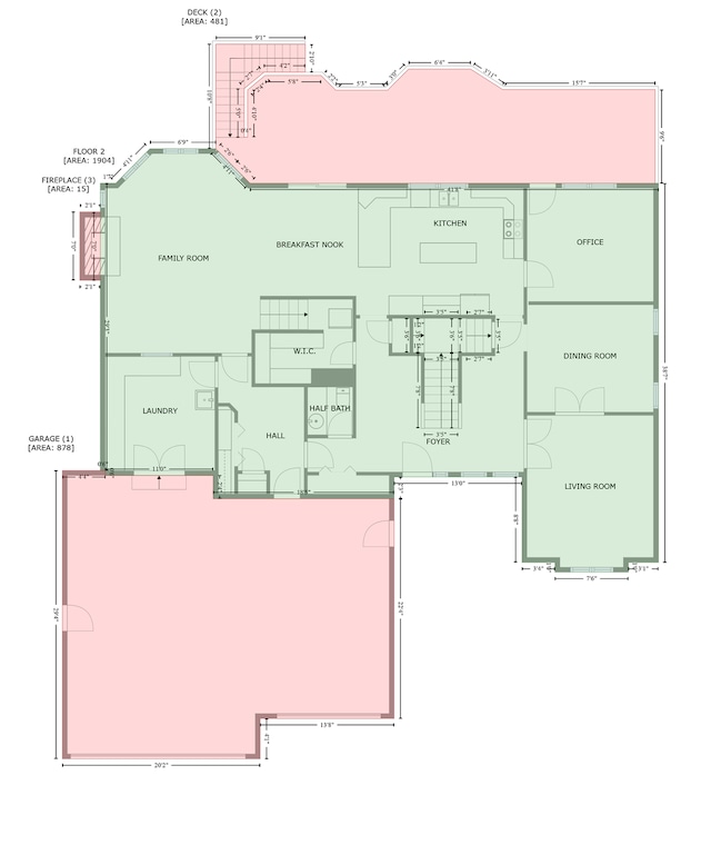 1427 Rosewood Ct, New Brighton, MN 55112 - floor plan / room layout