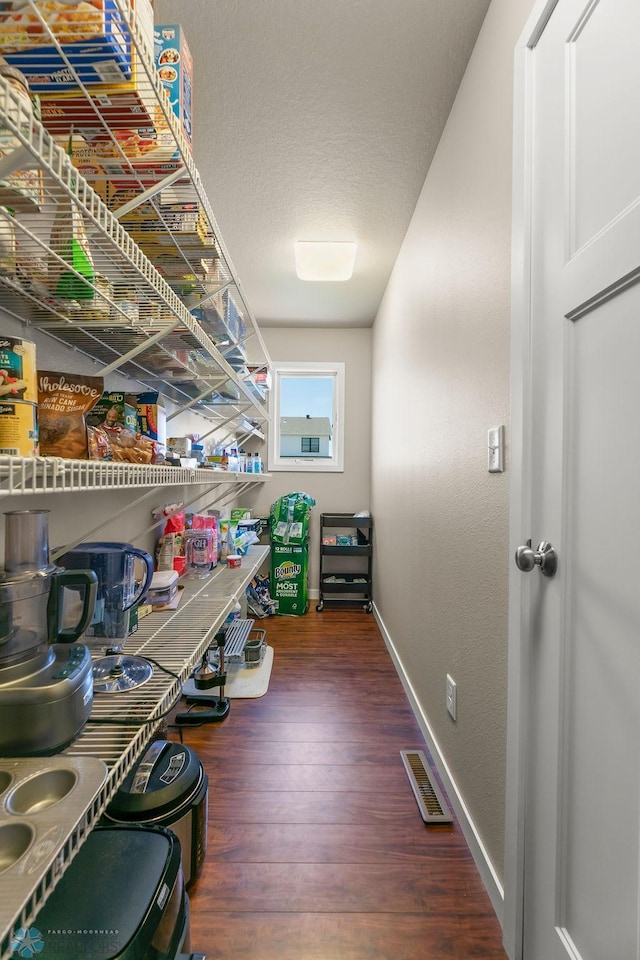 pantry with visible vents