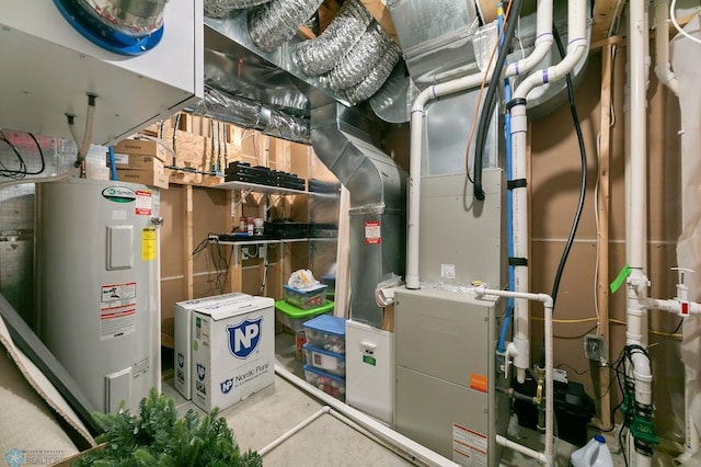 utilities featuring electric water heater