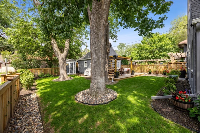 4904 11th Ave S, Minneapolis, MN 55417 - fenced backyard featuring a storage shed