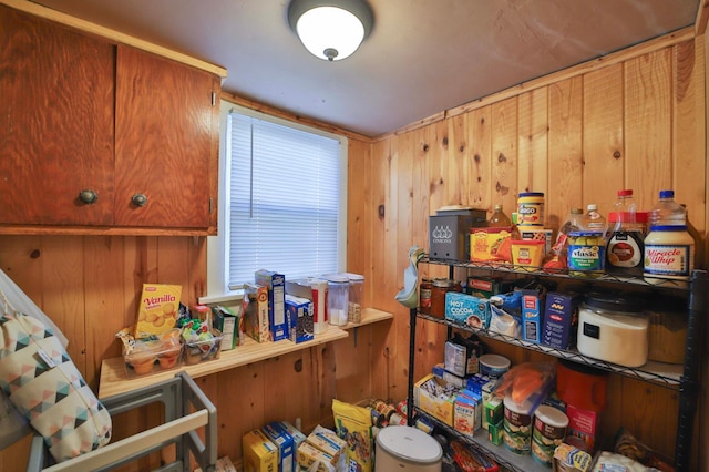 view of storage area