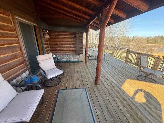 view of wooden terrace