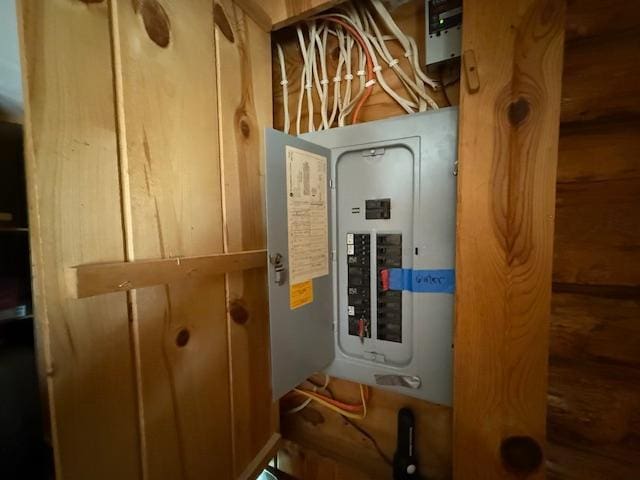 utility room with electric panel