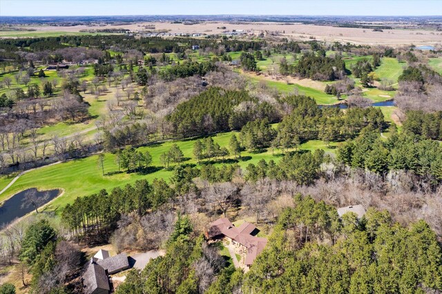 1206 Pinecrest Ln, New Richmond, WI 54017 - bird's eye view of a nearby body of water and a golf course