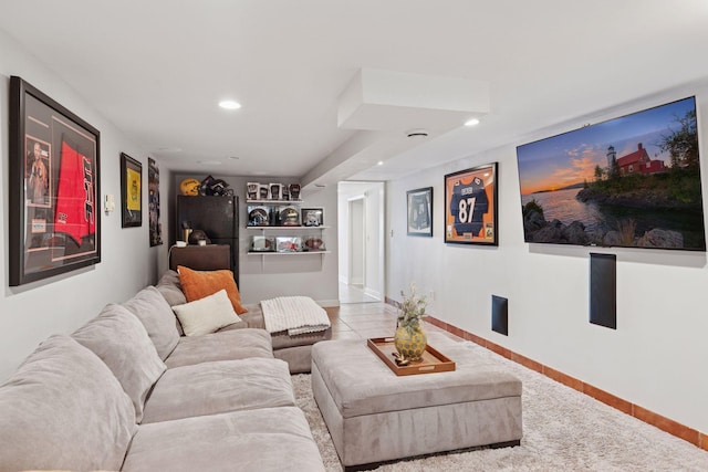 176 Peninsula Rd, Medicine Lake, MN 55441 - living area with recessed lighting and baseboards