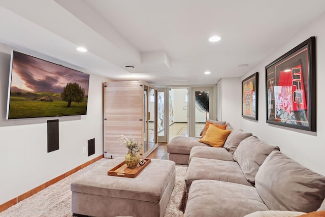 176 Peninsula Rd, Medicine Lake, MN 55441 - living room with recessed lighting and baseboards
