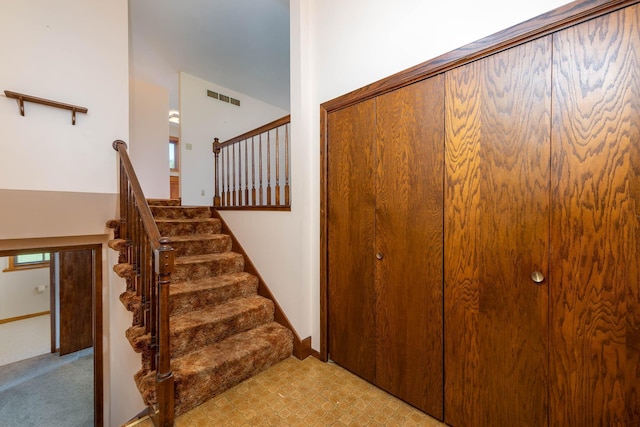 1540 Peggy Ln, North Mankato, MN 56003 - staircase featuring visible vents