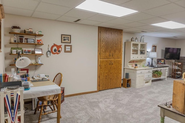 19447 County Road 1, Morris, MN 56267 - carpeted office featuring a paneled ceiling and baseboards