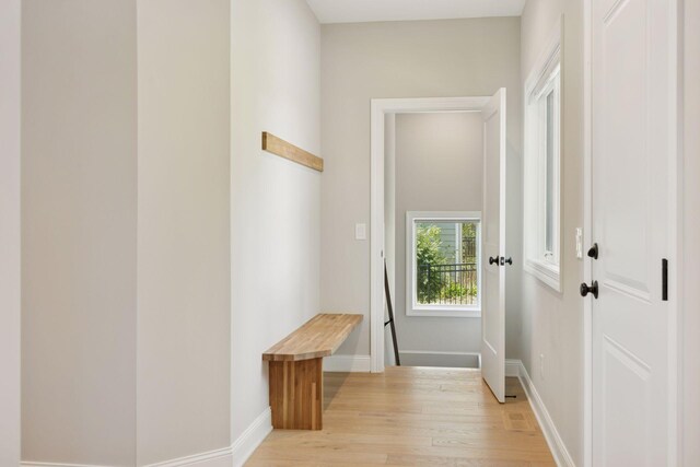 1929 Fagerness Point Rd, Orono, MN 55391 - entryway featuring light wood-type flooring and baseboards