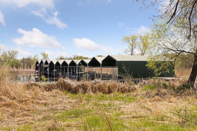 1929 Fagerness Point Rd, Orono, MN 55391 - horse barn featuring a water view