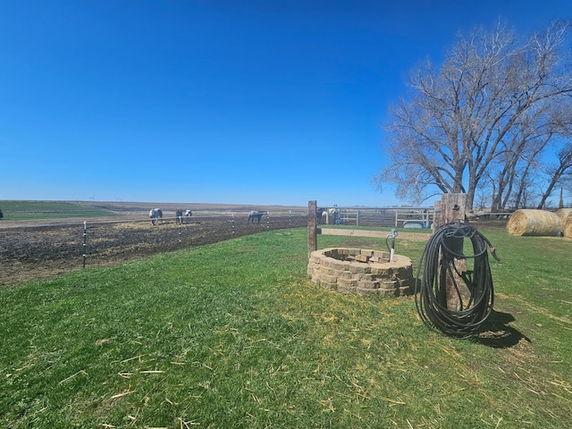 12405 State Highway 91, Leota Twp, MN 56155 - view of yard featuring a fire pit