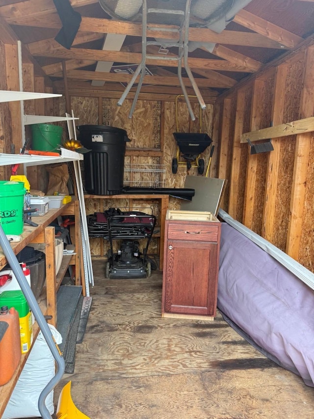 view of storage